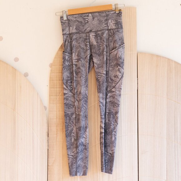 Lululemon | Greytone Tropical Print Leggings - Picture 1 of 2